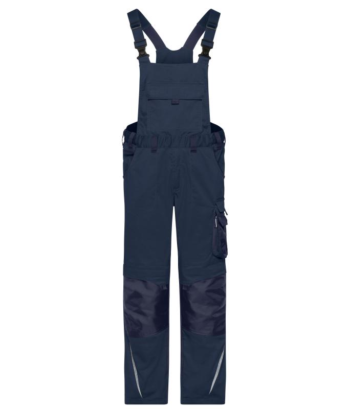 Unisex Workwear Pants with Bib - STRONG - GRS & OCS Blended Navy/navy 10437
