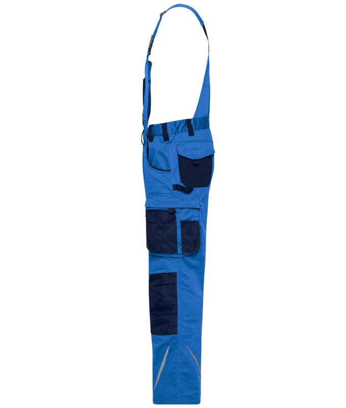 Unisex Workwear Pants with Bib - STRONG - GRS & OCS Blended Royal/navy 10437
