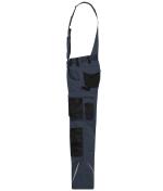 Unisex Workwear Pants with Bib - STRONG - GRS & OCS Blended Carbon/black 10437