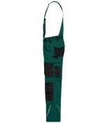 Unisex Workwear Pants with Bib - STRONG - GRS & OCS Blended Dark-green/black 10437