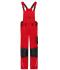Unisex Workwear Pants with Bib - STRONG - GRS & OCS Blended Red/black 10437