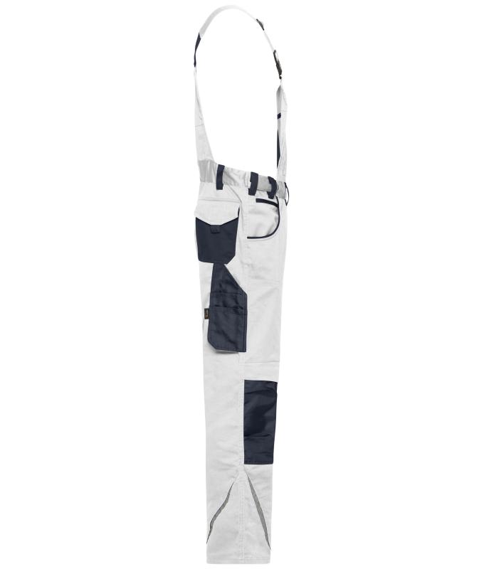 Unisex Workwear Pants with Bib - STRONG - GRS & OCS Blended White/carbon 10437