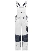 Unisex Workwear Pants with Bib - STRONG - GRS & OCS Blended White/carbon 10437