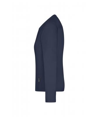 Ladies Ladies' Workwear-Long-Sleeved-T   OCS Blended Navy 10525