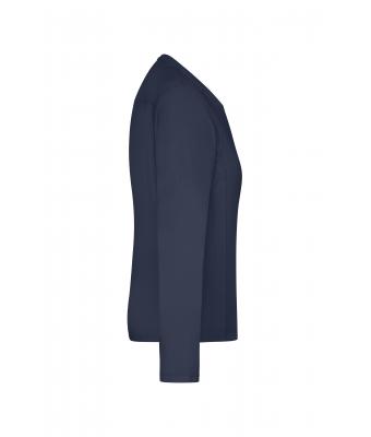 Ladies Ladies' Workwear-Long-Sleeved-T   OCS Blended Navy 10525