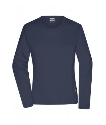 Ladies Ladies' Workwear-Long-Sleeved-T   OCS Blended Navy 10525