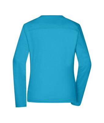 Ladies Ladies' Workwear-Long-Sleeved-T   OCS Blended Turquoise 10525