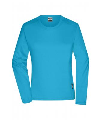 Ladies Ladies' Workwear-Long-Sleeved-T   OCS Blended Turquoise 10525