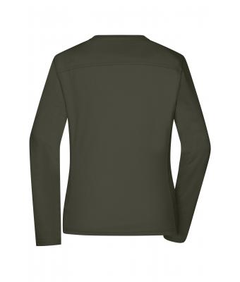 Damen Ladies' Workwear-Long-Sleeved-T   OCS Blended Olive 10525