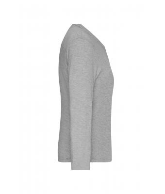 Damen Ladies' Workwear-Long-Sleeved-T   OCS Blended Grey-heather 10525