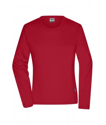 Ladies Ladies' Workwear-Long-Sleeved-T   OCS Blended Red 10525