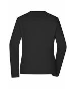 Ladies Ladies' Workwear-Long-Sleeved-T OCS Blended Black 10525