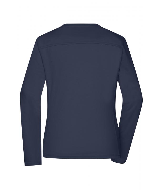 Damen Ladies' Workwear-Long-Sleeved-T OCS Blended Navy 10525