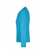 Damen Ladies' Workwear-Long-Sleeved-T OCS Blended Turquoise 10525
