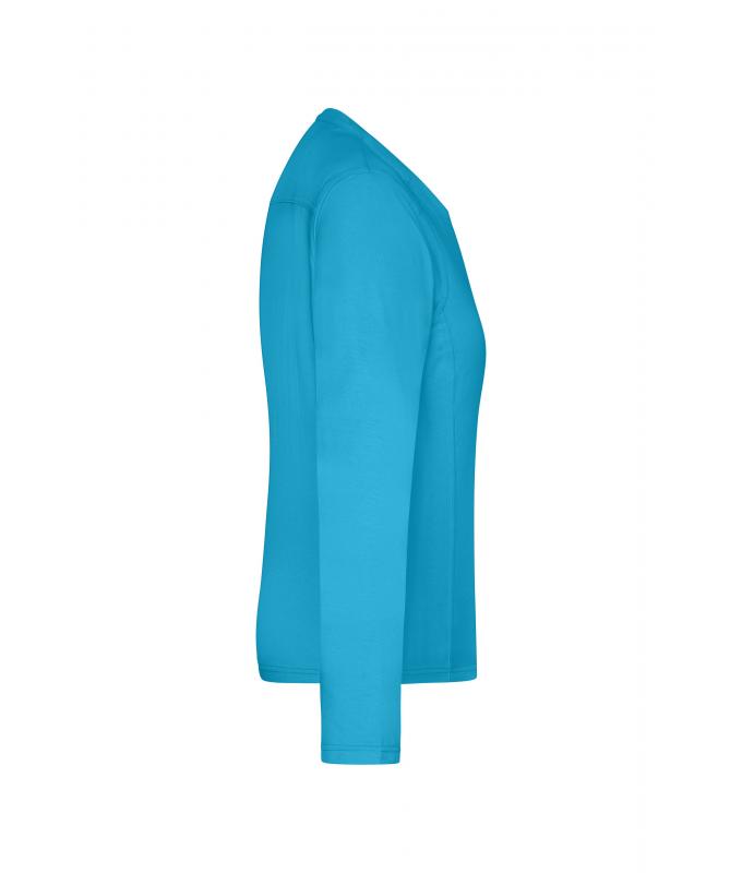 Ladies Ladies' Workwear-Long-Sleeved-T OCS Blended Turquoise 10525