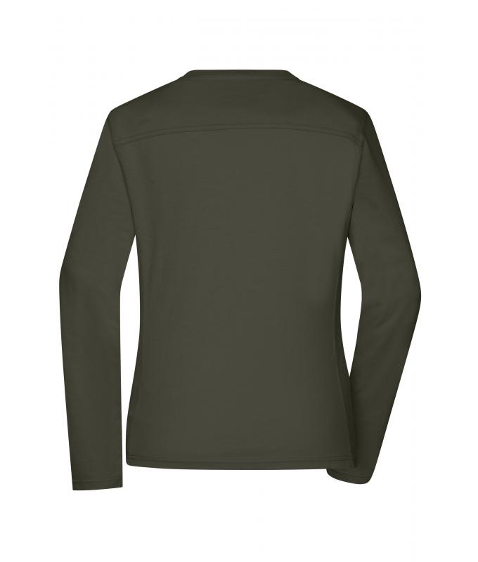Damen Ladies' Workwear-Long-Sleeved-T OCS Blended Olive 10525