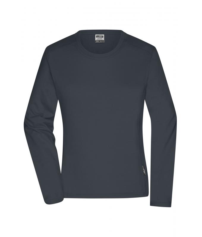 Damen Ladies' Workwear-Long-Sleeved-T OCS Blended Carbon 10525