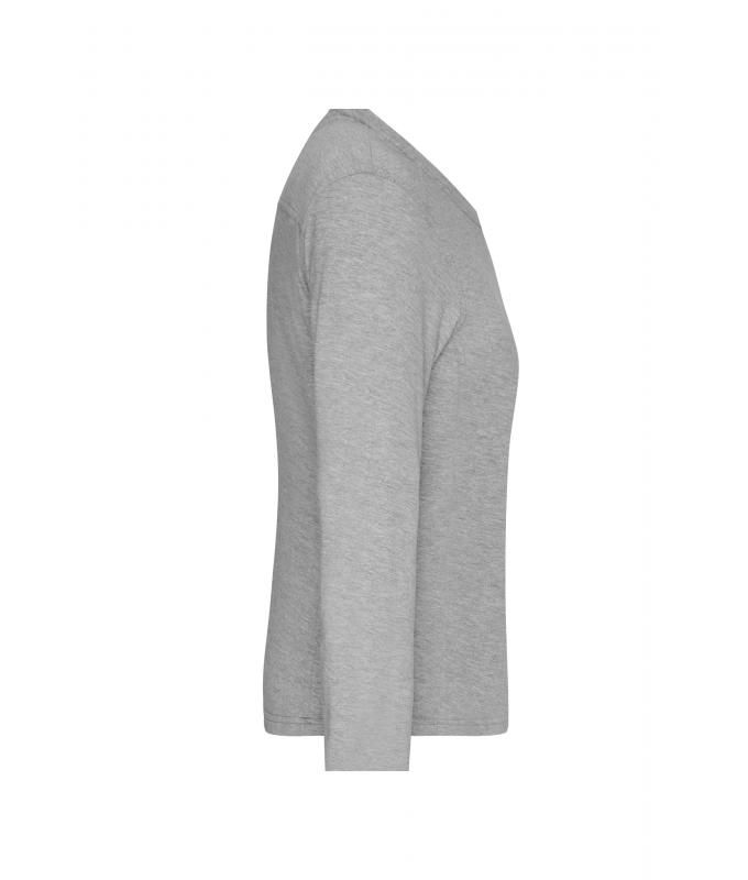 Damen Ladies' Workwear-Long-Sleeved-T OCS Blended Grey-heather 10525