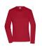 Damen Ladies' Workwear-Long-Sleeved-T OCS Blended Red 10525