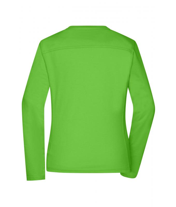 Ladies Ladies' Workwear-Long-Sleeved-T OCS Blended Lime-green 10525