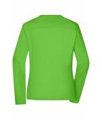 Damen Ladies' Workwear-Long-Sleeved-T OCS Blended Lime-green 10525