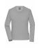 Damen Ladies' Workwear-Long-Sleeved-T OCS Blended Grey-heather 10525