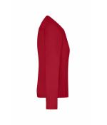 Damen Ladies' Workwear-Long-Sleeved-T OCS Blended Red 10525