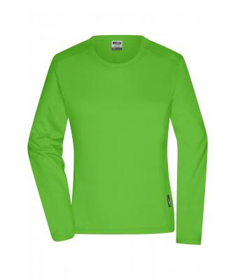 Damen Ladies' Workwear-Longsleeve-T Lime-green 10525