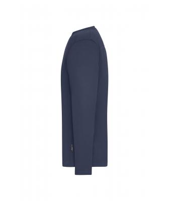 Men Men's Workwear-Long-Sleeved-T   OCS Blended Navy 10526