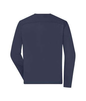 Men Men's Workwear-Long-Sleeved-T   OCS Blended Navy 10526