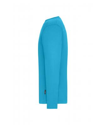 Men Men's Workwear-Long-Sleeved-T   OCS Blended Turquoise 10526
