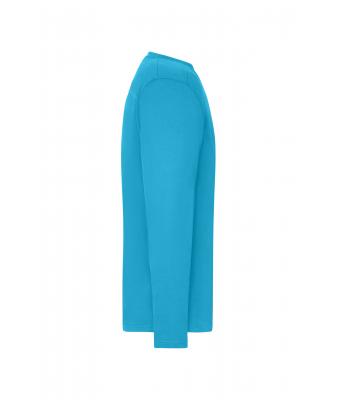 Men Men's Workwear-Long-Sleeved-T   OCS Blended Turquoise 10526