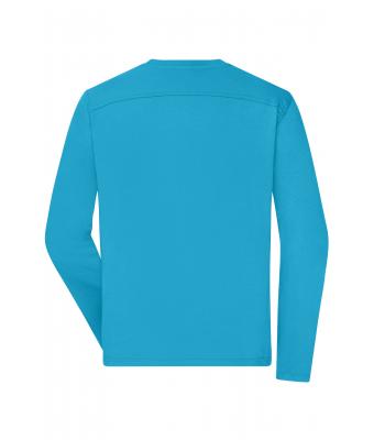 Men Men's Workwear-Long-Sleeved-T   OCS Blended Turquoise 10526