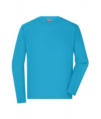 Men Men's Workwear-Long-Sleeved-T   OCS Blended Turquoise 10526