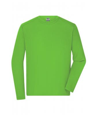 Men Men's Workwear-Long-Sleeved-T   OCS Blended Lime-green 10526