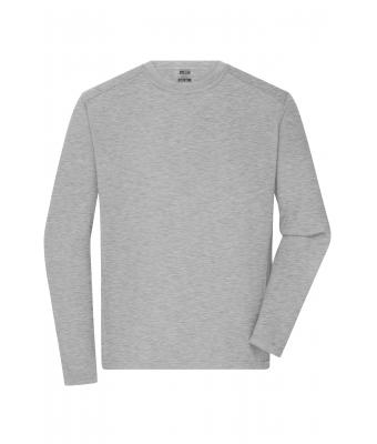 Men Men's Workwear-Long-Sleeved-T   OCS Blended Grey-heather 10526