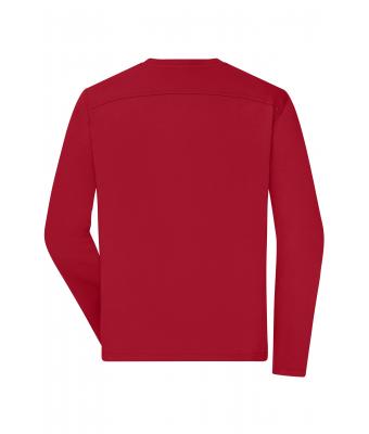 Men Men's Workwear-Long-Sleeved-T   OCS Blended Red 10526