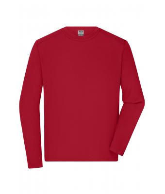 Men Men's Workwear-Long-Sleeved-T   OCS Blended Red 10526