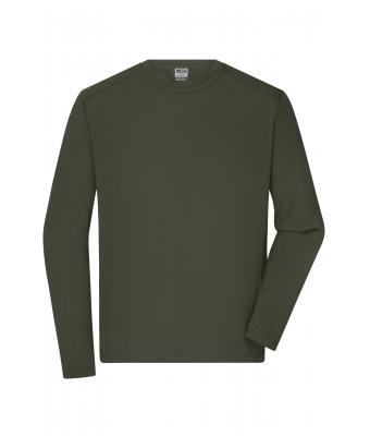 Herren Men's Workwear-Long-Sleeved-T OCS Blended Olive 10526