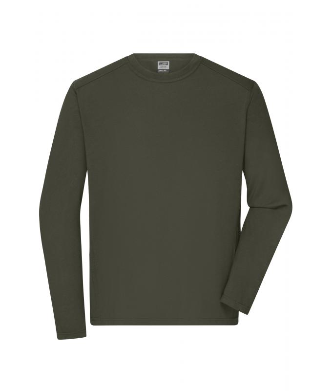 Men Men's Workwear-Long-Sleeved-T OCS Blended Olive 10526