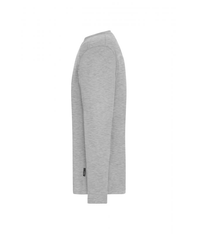 Men Men's Workwear-Long-Sleeved-T OCS Blended Grey-heather 10526