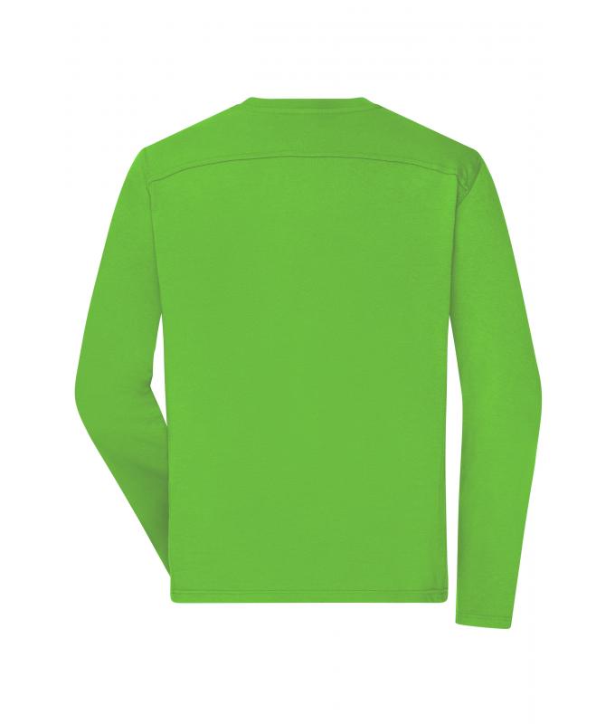 Herren Men's Workwear-Long-Sleeved-T OCS Blended Lime-green 10526