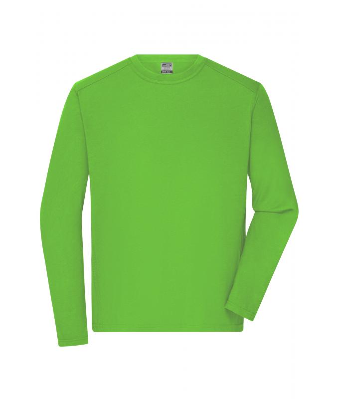 Herren Men's Workwear-Long-Sleeved-T OCS Blended Lime-green 10526