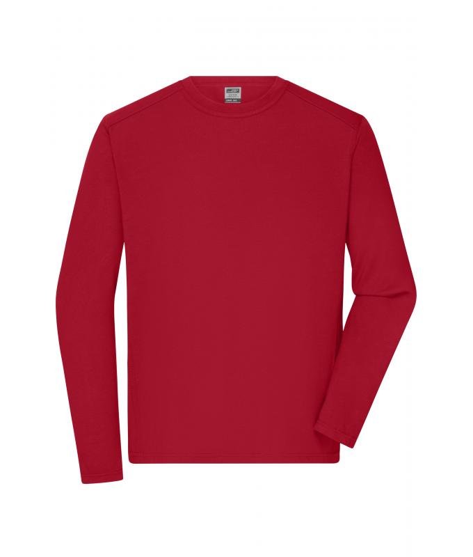 Men Men's Workwear-Long-Sleeved-T OCS Blended Red 10526
