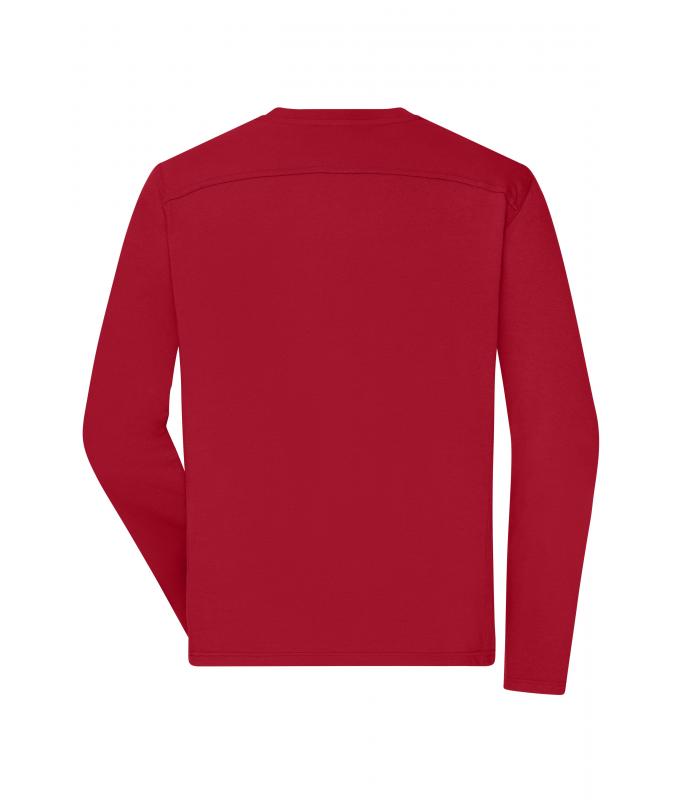 Herren Men's Workwear-Long-Sleeved-T OCS Blended Red 10526