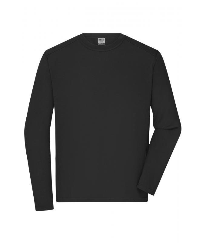 Herren Men's Workwear-Long-Sleeved-T OCS Blended Black 10526