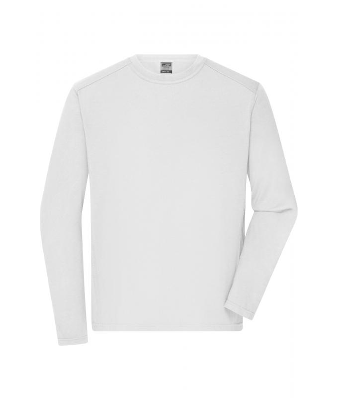 Men Men's Workwear-Long-Sleeved-T OCS Blended White 10526