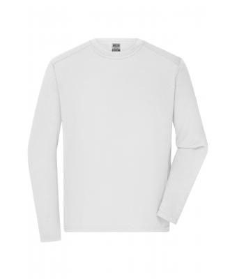 Herren Men's Workwear-Longsleeve-T White 10526