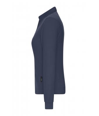 Damen Ladies' Workwear-Long-Sleeved Polo   OCS Blended Navy 10527