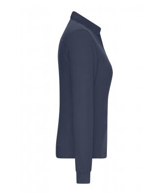 Damen Ladies' Workwear-Long-Sleeved Polo   OCS Blended Navy 10527